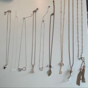 VARIETY OF NECKLACES (NINE)